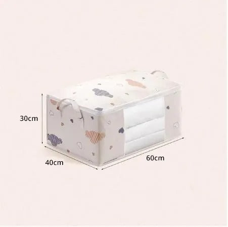 حقيبة تخزين كبيرة – منظم قابل للطي للملابس والمفروشات | Large Capacity Storage Bag – Foldable Organizer for Clothes & Bedding