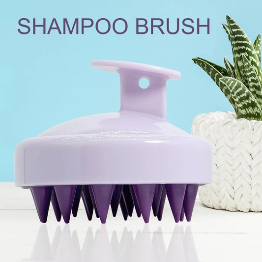 Silicone Scalp Massager Brush – Hair & Head Shampoo Scrubber | فرشاة تدليك فروة الرأس السيليكون – لتنظيف الشعر وتدليك الرأس