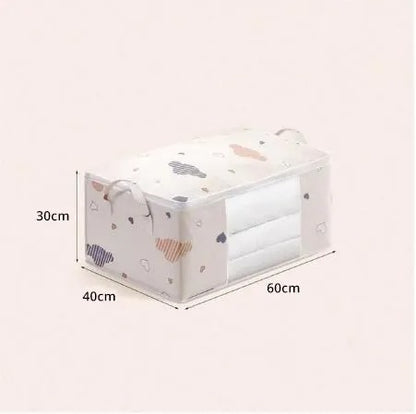 حقيبة تخزين كبيرة – منظم قابل للطي للملابس والمفروشات | Large Capacity Storage Bag – Foldable Organizer for Clothes & Bedding