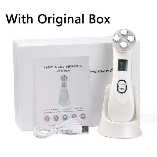 EMS Face Lifting Device – Microcurrent Skin Tightening & LED Therapy |  جهاز شد الوجه EMS – تيار دقيق لشد البشرة وعلاج LED